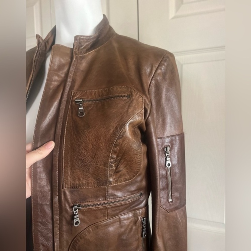 Danier Brown Leather Jacket